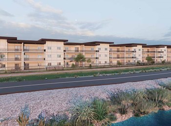 Rendering of exterior building